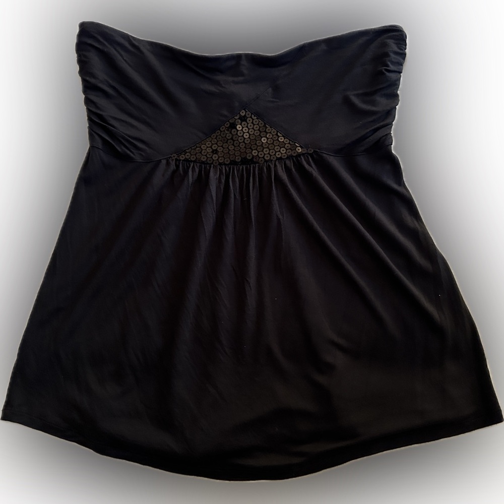 Express Black Sequin Embellished Top